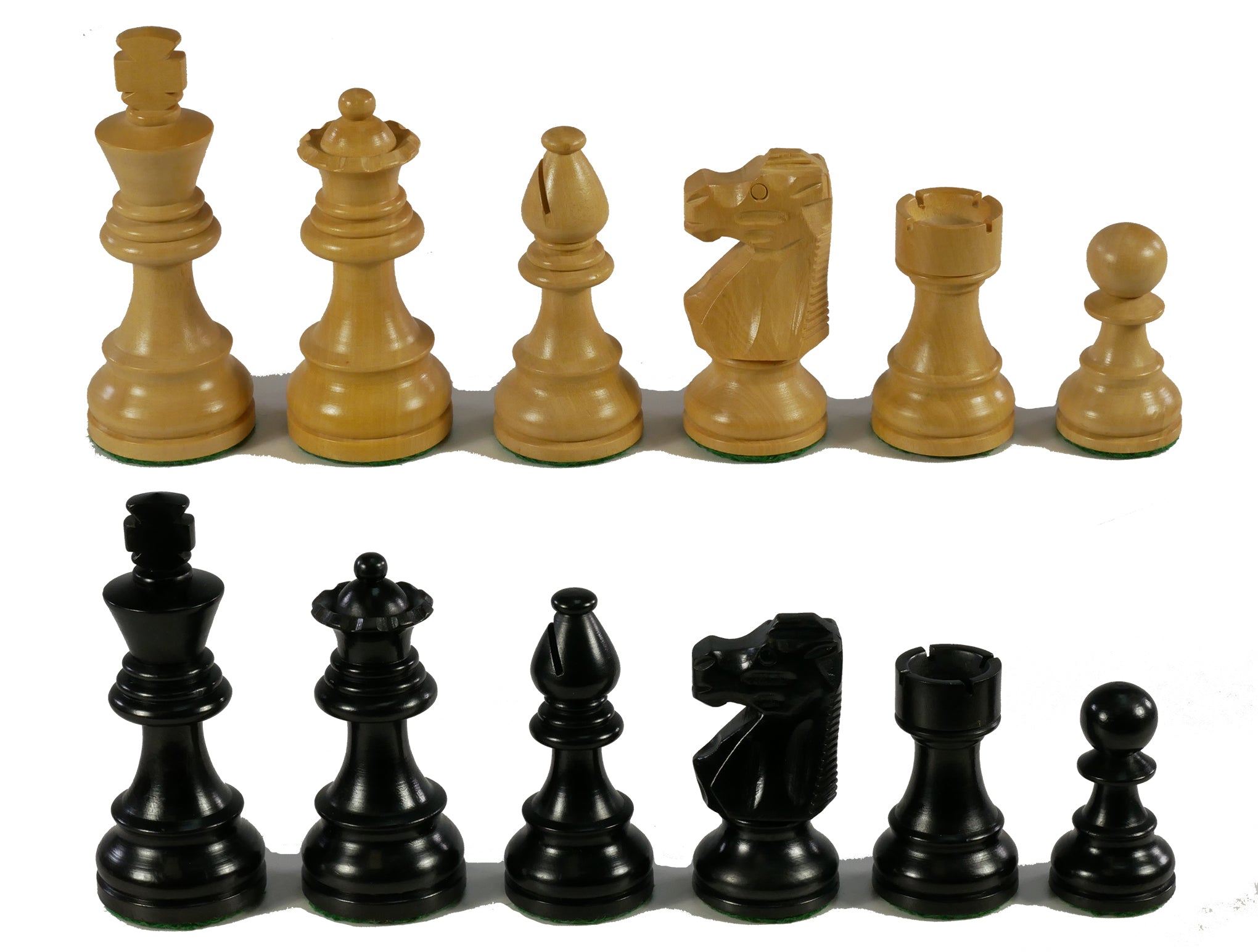 Chessmen - Medium Black French Chessmen